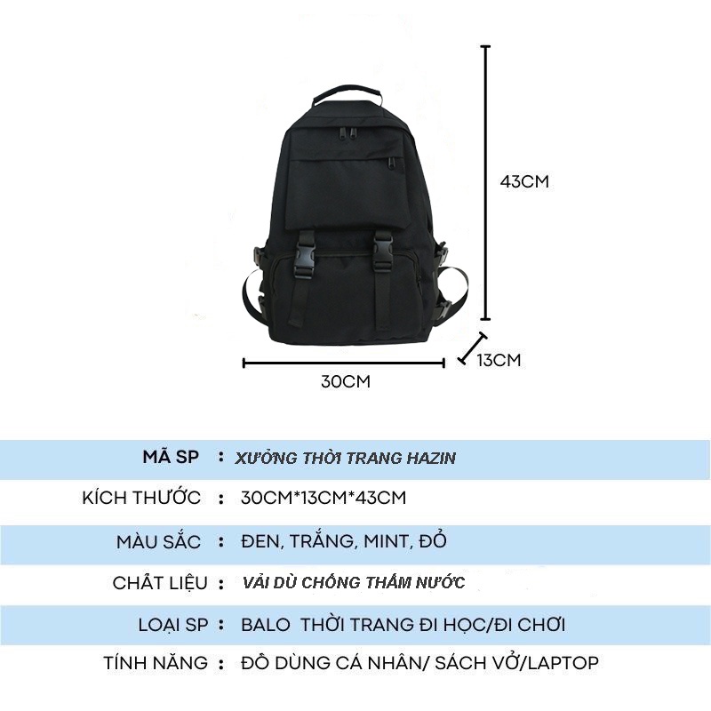 Balo Ulzzang Thời Trang Hàn Quốc Cao Cấp Cặp xách đi học đi chơi