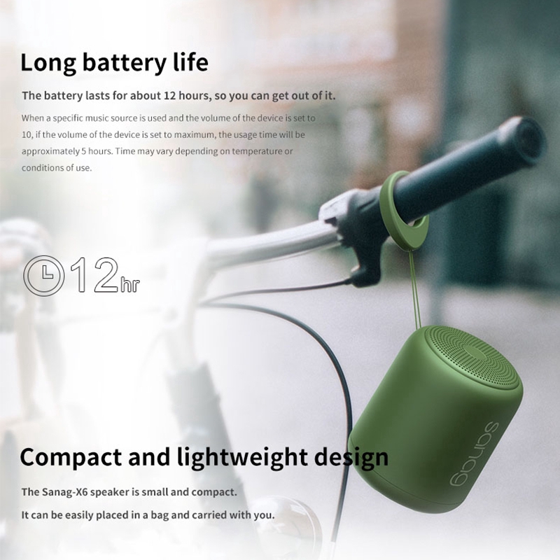 Loa Bluetooth Không Dây Sanag X6 Chống Thấm Nước Kèm Phụ Kiện