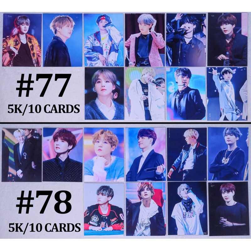 (Có sẵn) Sale set card  SUGA BTS giá rẻ 5 | BigBuy360 - bigbuy360.vn
