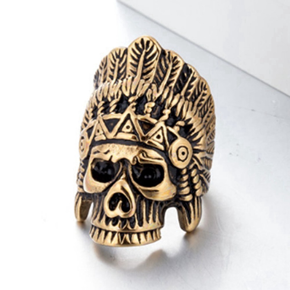 Men's Retro Indian Punk Style Open Fashion Party Ring
