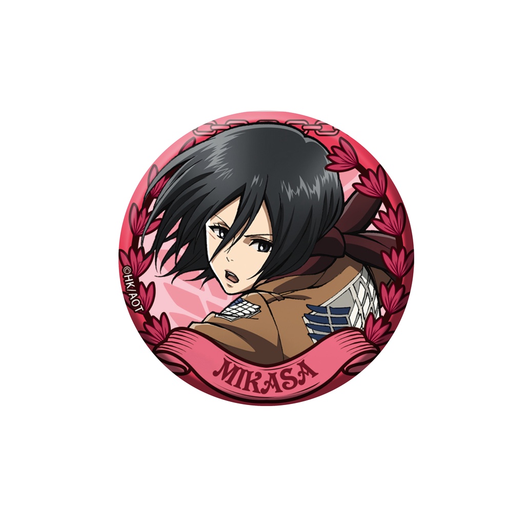 (VIỀN HOA) Huy hiệu Attack on Titan Đại chiến Titan in hình anime chibi dễ thương tiện lợi