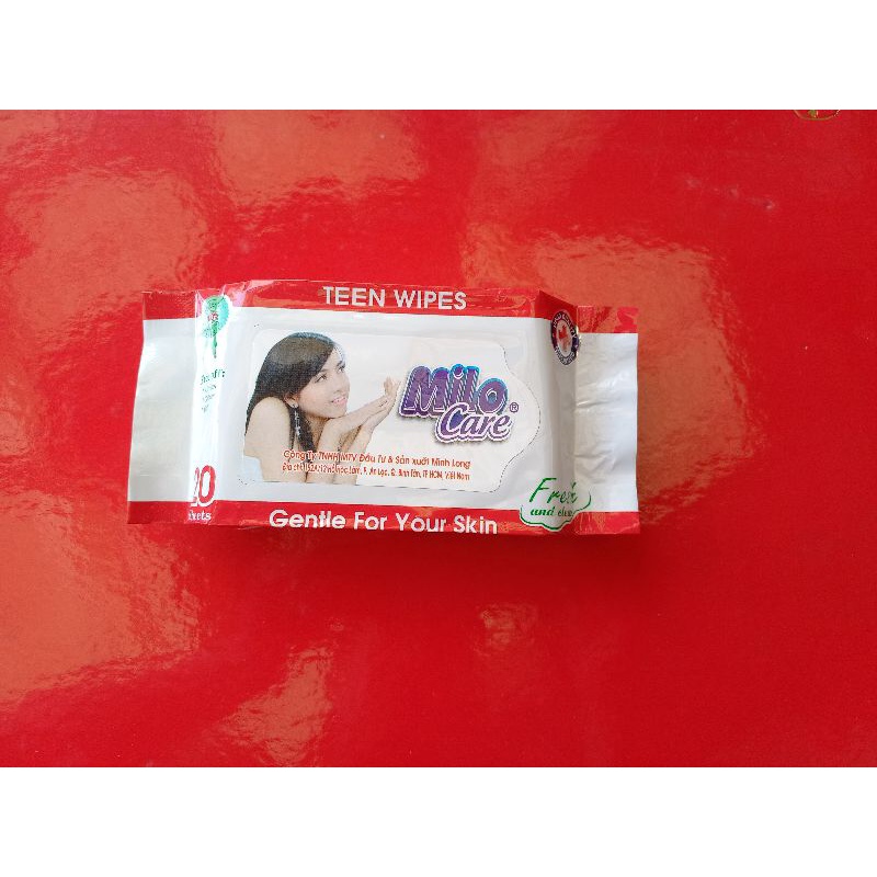 Khăn  ướt  Milo  Care  20 tờ.