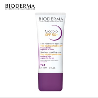 Kem dưỡng phục hồi da tổn thương và hạn chế tăng sắc tố sau viêm Bioderma Cicabio Spf 50+ 30ml