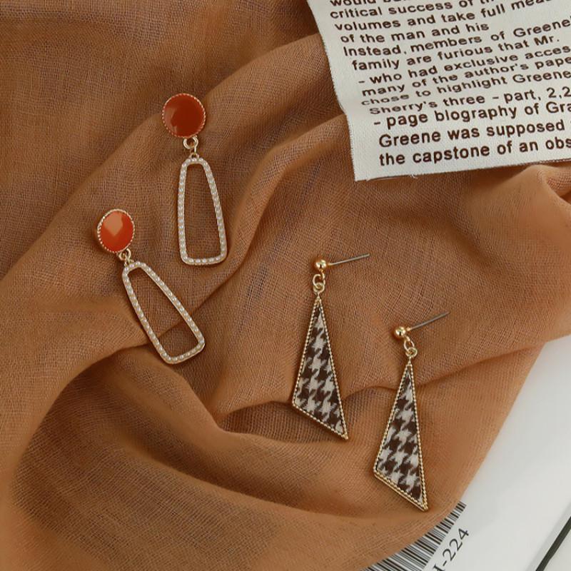 Khuyên tai hình học thời trang Hàn Quốc cá tính