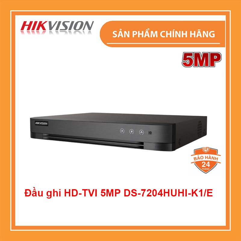 Đầu ghi hình HD TVI 5MP HIKVISION | HIVIZ PRO, HD-TVI 4/8 kênh - Không hỗ trợ cổng Alarm - Hàng chính hãng - BH 24 Tháng