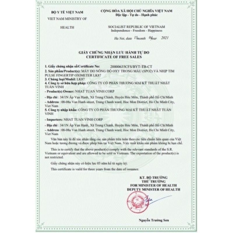 Máy đo nồng độ oxy spo2 Yonker