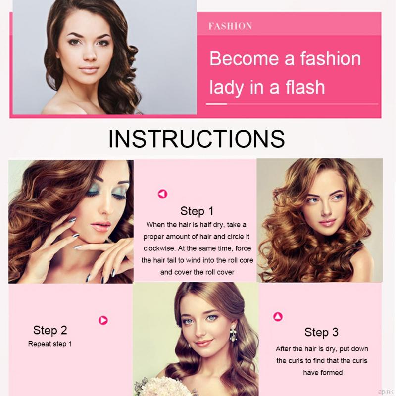 Bộ 6 Lô Cuốn Xốp Hỗ Trợ Uốn Xoăn Tóc Tiện Lợi