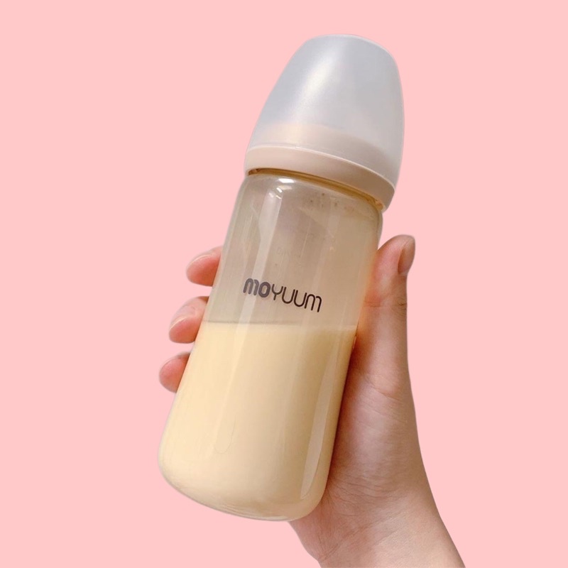 [Tặng sticker nhiệt] Bình Sữa PPSU Moyuum phiên bản Gold size 170ml/ 270ml Hàn Quốc