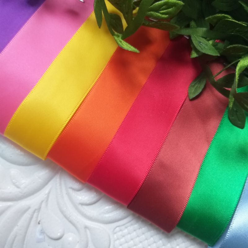 Ruy băng lụa 1 mặt, size từ 1.8cm và 2.2cm