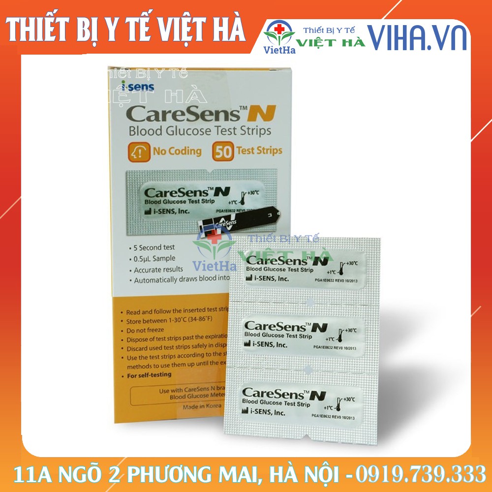 Que thử đường huyết CaresensN 25 test