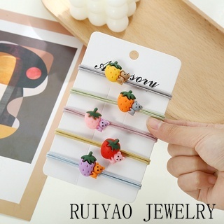 5 cài đặt Dây Cột Tóc Cao Su In Hình Rồng Hoạt Hình Phong Cách Hàn Quốc Cho Nữ