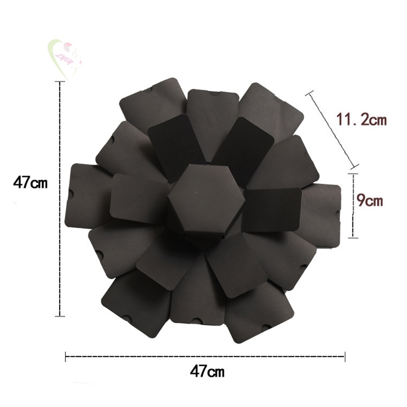Hộp Album Ảnh Lục Giác Nhiều Lớp Bất Ngờ Diy Làm Quà Tặng Sinh Nhật / Giáng Sinh