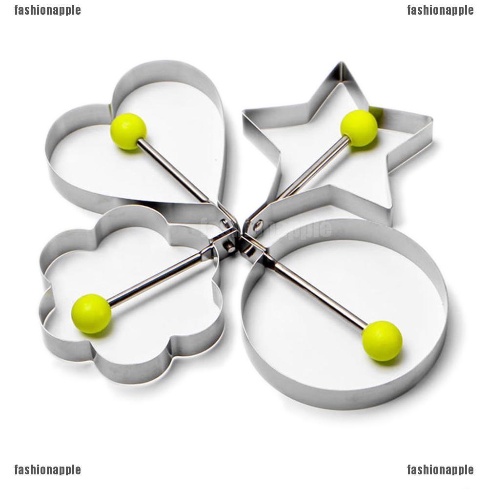 Khuôn Chiên Trứng Ốp La Nhiều Hình Dáng Bằng Thép Không Gỉ