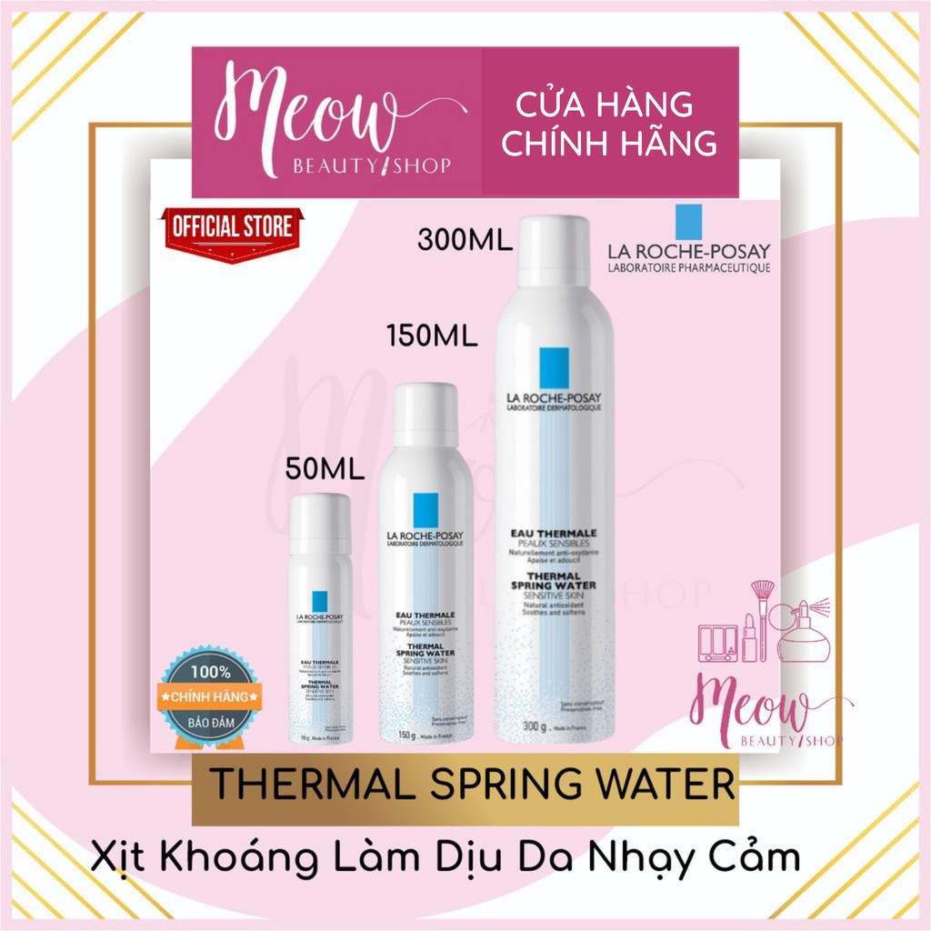 La Roche Posay - Xịt khoáng làm dịu bảo vệ da La Roche-Posay Thermal Spring Water 50ml-150ml-300ml