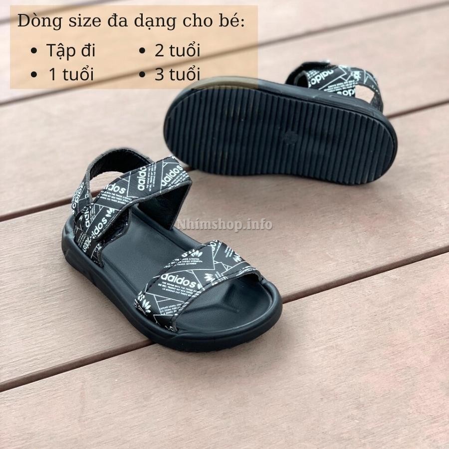 Giày sandal bé trai siêu nhẹ êm chân quai chữ thời trang dép quai hậu dán phong cách Hàn Quốc cho trẻ em 1 2 3 tuổi ST66