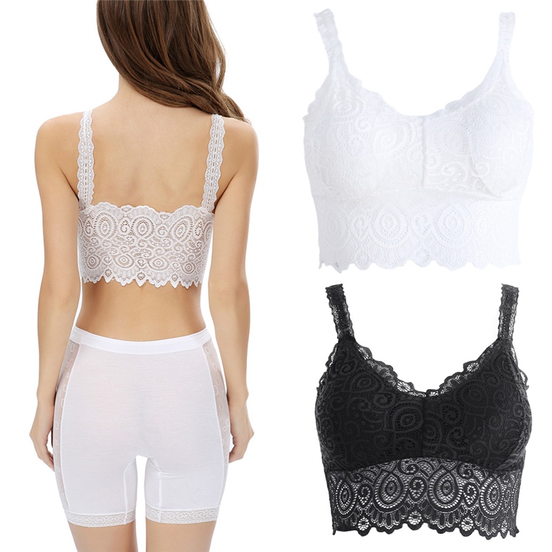Áo Tank Top Hai Dây Cổ Chữ V Hở Lưng Phối Ren Gợi Cảm Cho Nữ