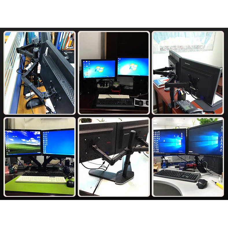 Giá Treo Màn Hình Máy Tính, Tivi-Tay Đỡ 2 Màn Hình 13-27 Inch MD6442/ML6442 | BigBuy360 - bigbuy360.vn