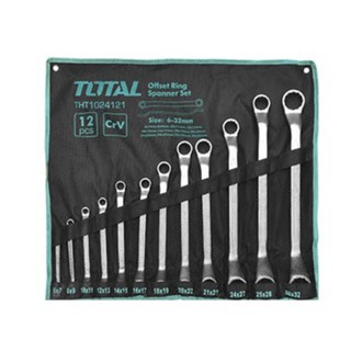 6-32mm Bộ cờ lê hai đầu vòng 12 chi tiết Total THT1024121