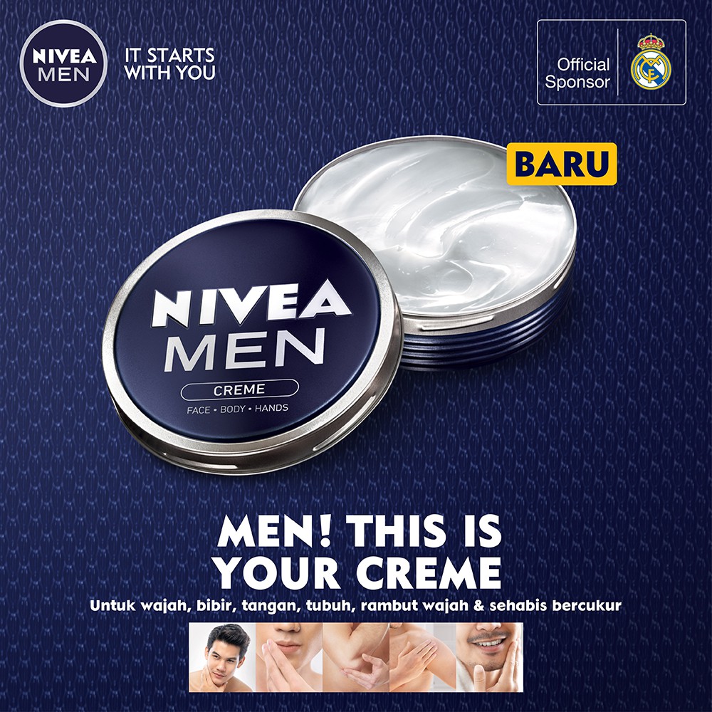 Nivea (hàng Mới Về) Kem Dưỡng Ẩm - 75ml Dành Cho Nam