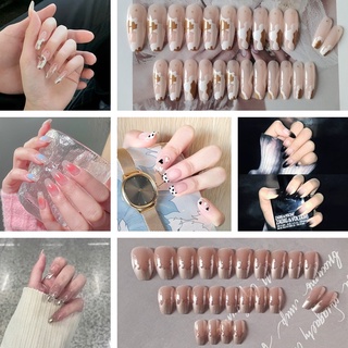 Móng tay giả dài trang trí nghệ thuật có thể tháo rời