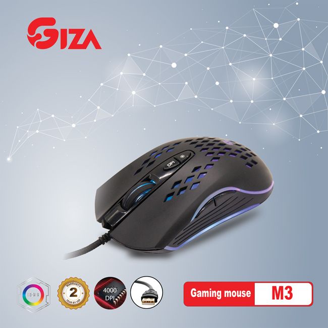 Chuột Máy Tính Gaming Có Dây Giza M3