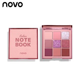 Bảng Phấn Mắt NOVO 9 Màu Tông Lì Và Ánh Nhũ Kim Cương 130g