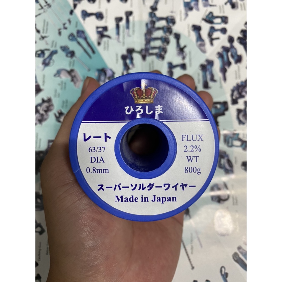 Cuộn thiếc hàn 800gr HIROSHIMA. BN.