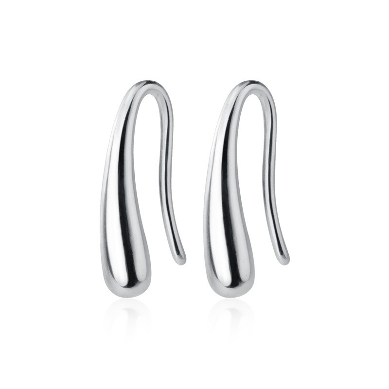 Khuyên tai dáng trơn kiểu móc cá tính - Bảo Ngọc Jewelry B2618