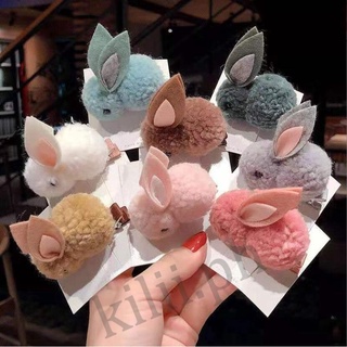 Kilii kẹp tóc thỏ bông dễ thương