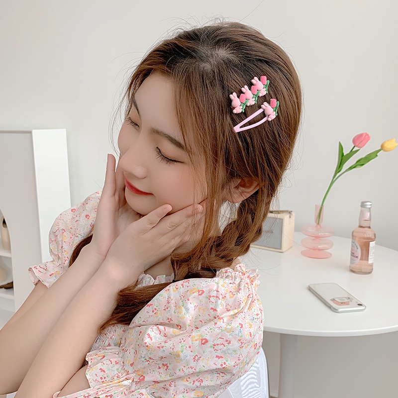 Kẹp TóC HìNh Hoa Tulip Dễ Thương Cho Nữ