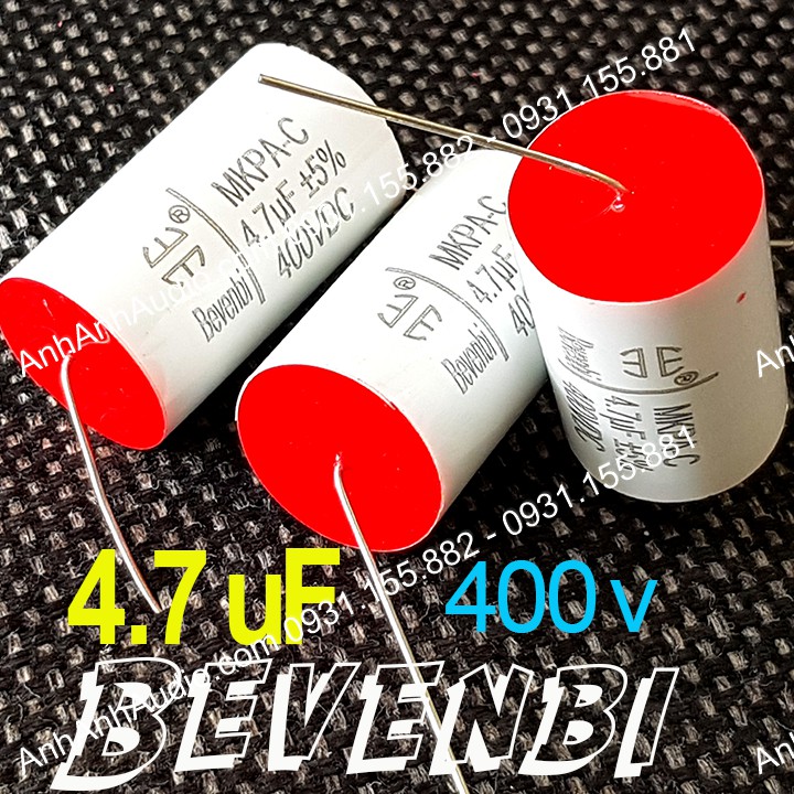 Tụ 1.5uF 400V Bevenbi cho phân tần chất lượng cao