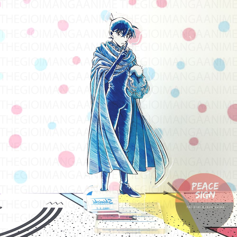 Mô hình standee Conan Thám tử lừng danh ver màu sắc tượng acrylic anime mica chibi trang trí trưng bày