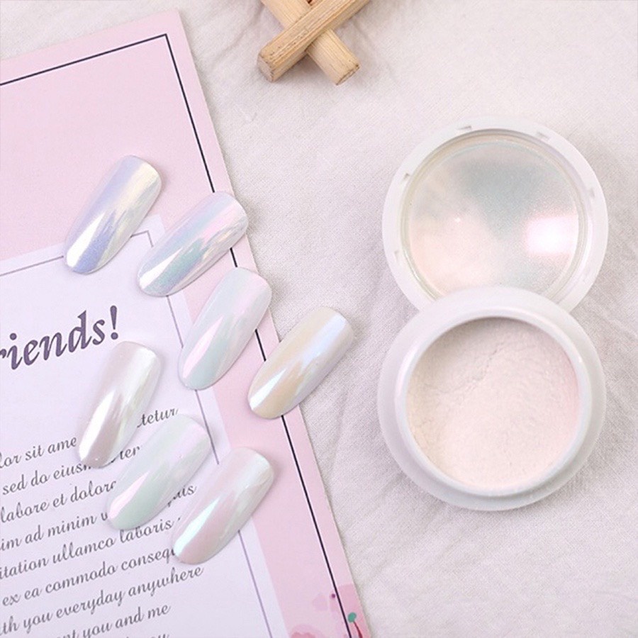 Bột nhũ tráng gương ngọc ánh trai set 6 hũ