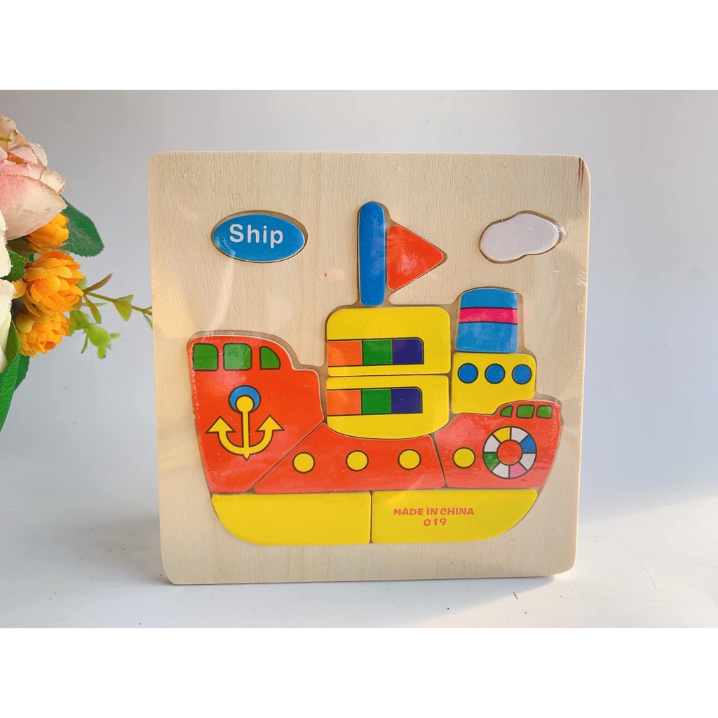 Bộ đồ chơi 10 bảng ghép hình 3D dành cho bé phát triển toàn diện