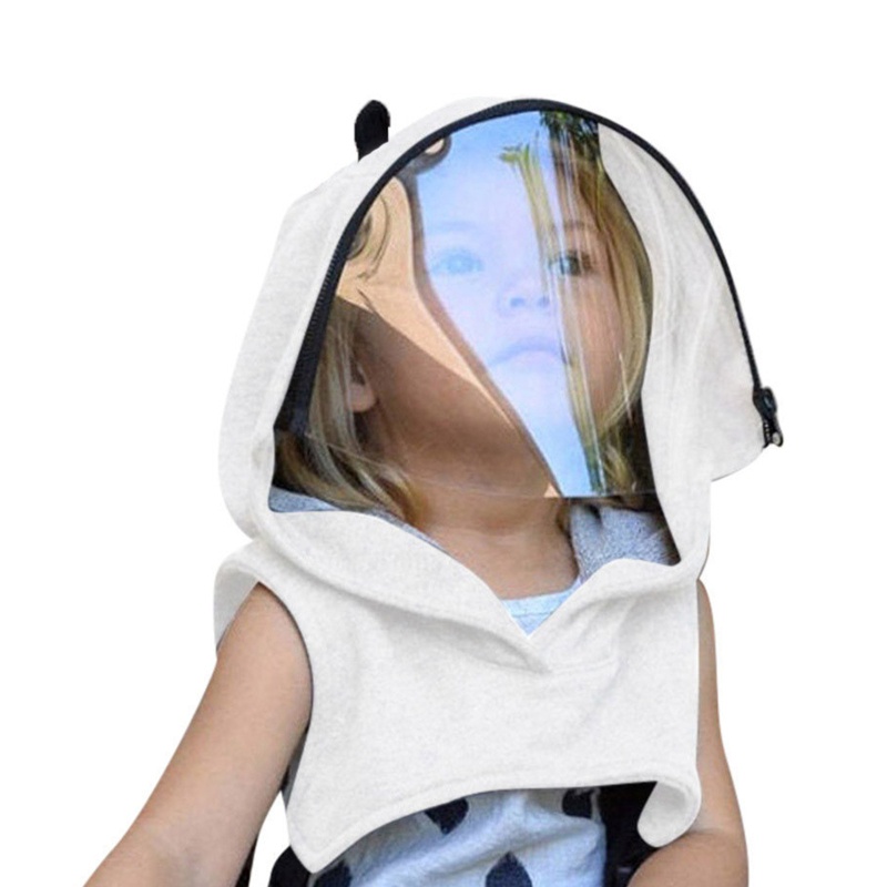 Mũ Trùm Đầu Che Cổ Giữ Ấm Chống Bụi Có Thể Tháo Rời Cho Trẻ Sơ Sinh