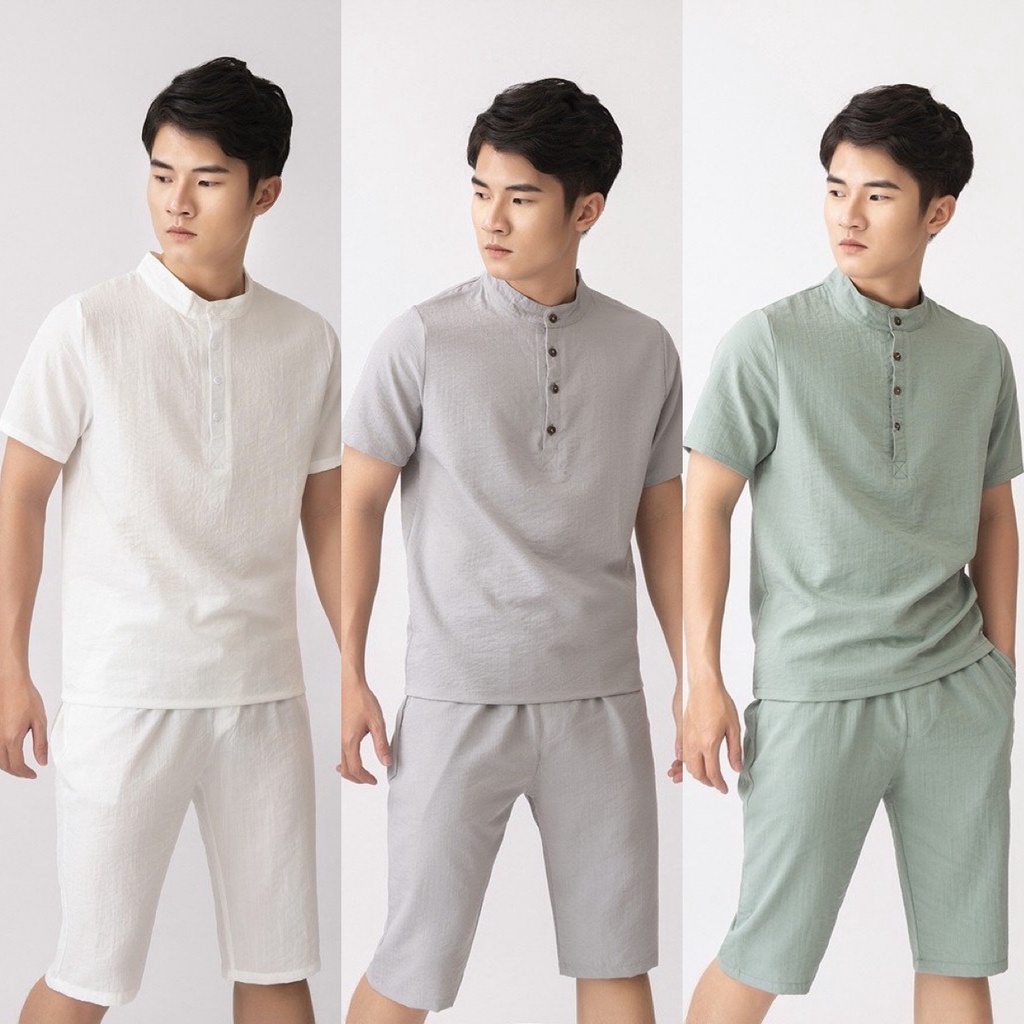 Bộ quần áo đũi nam cộc tay