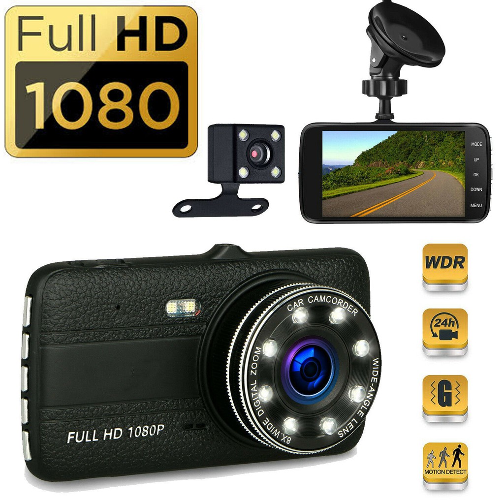 [CHÍNH HÃNG 4 INCH]Camera Hành Trình Onvizcam CX5 Ô tô trước sau full HD tích hợp 8 Đèn LED - 1080P