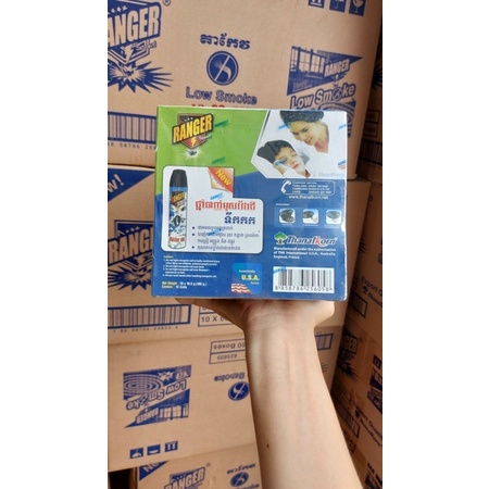 Hộp 10 Khoanh Nhang Muỗi Ít Khói LowSmoke Ranger Thái Lan Xuất Khẩu Châu Âu