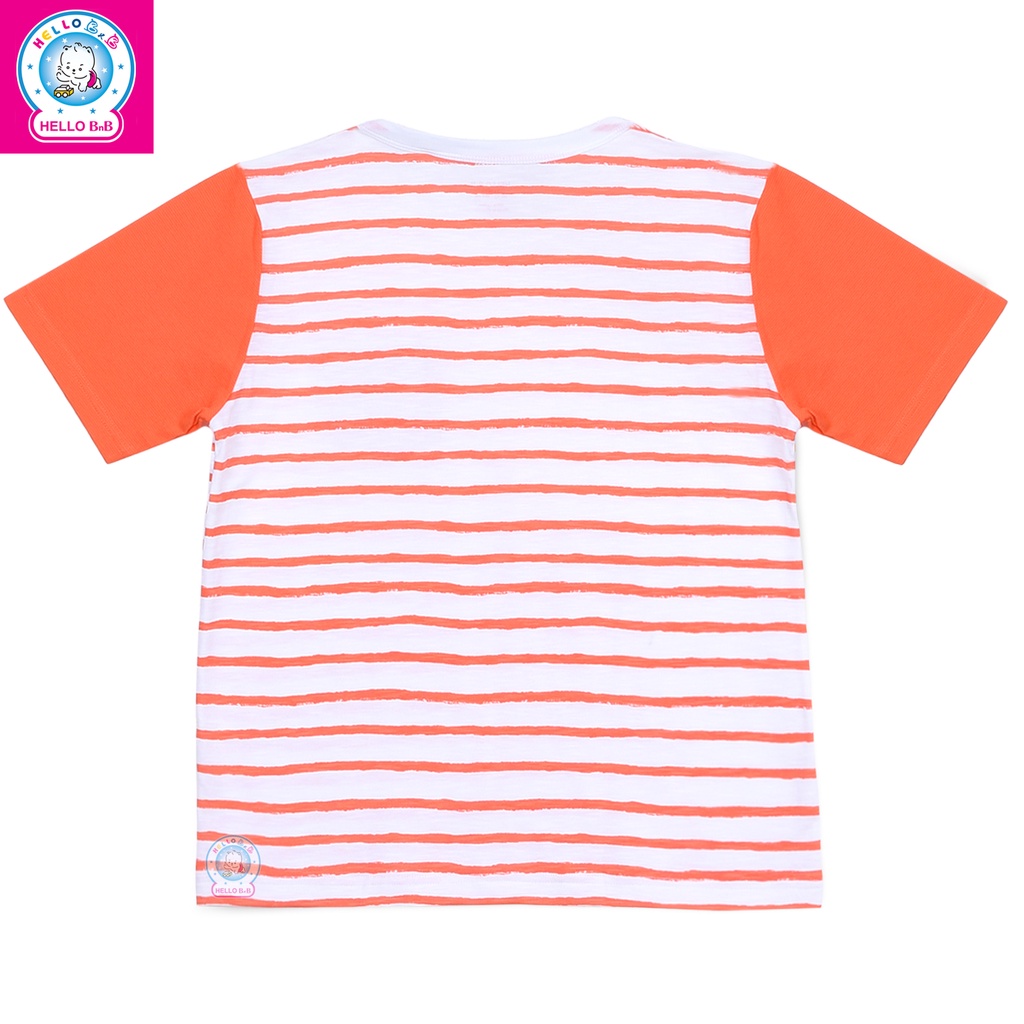 Áo T-shirt cổ tròn sọc bé trai AL1480 - Hello BnB