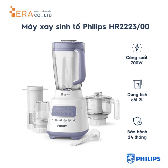 [Mã ELHA22 giảm 6% đơn 300K] Máy xay sinh tố Philips HR2223/00