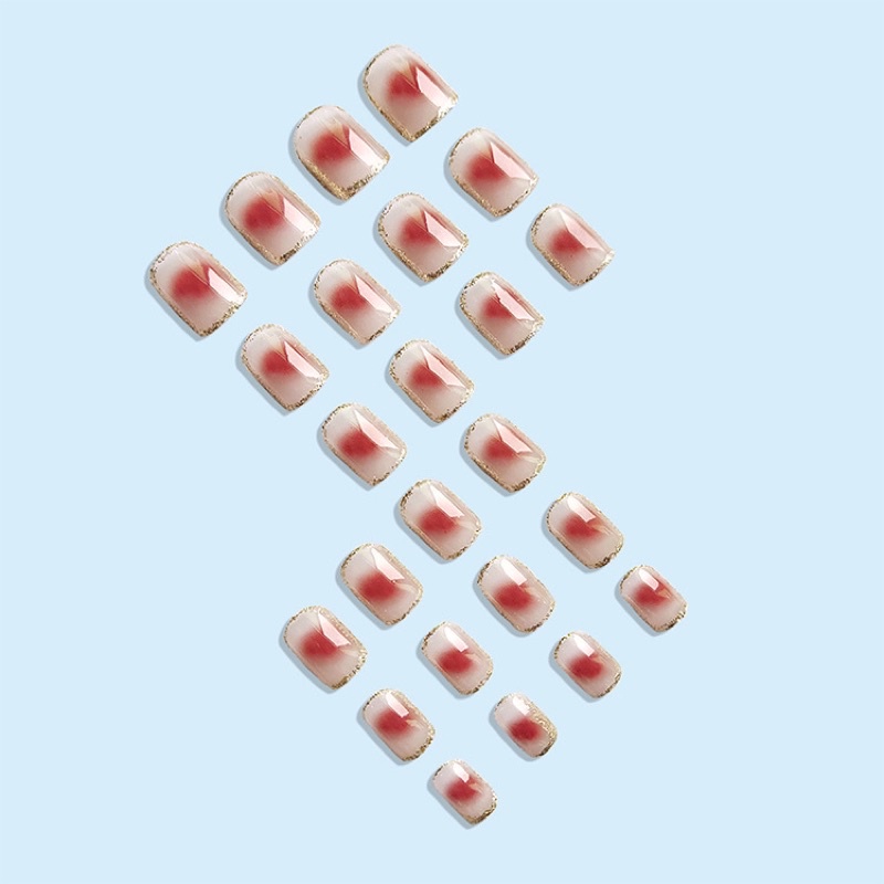 Set 24 móng giả N493 dáng móng ngắn ( Tặng kèm keo và dũa )