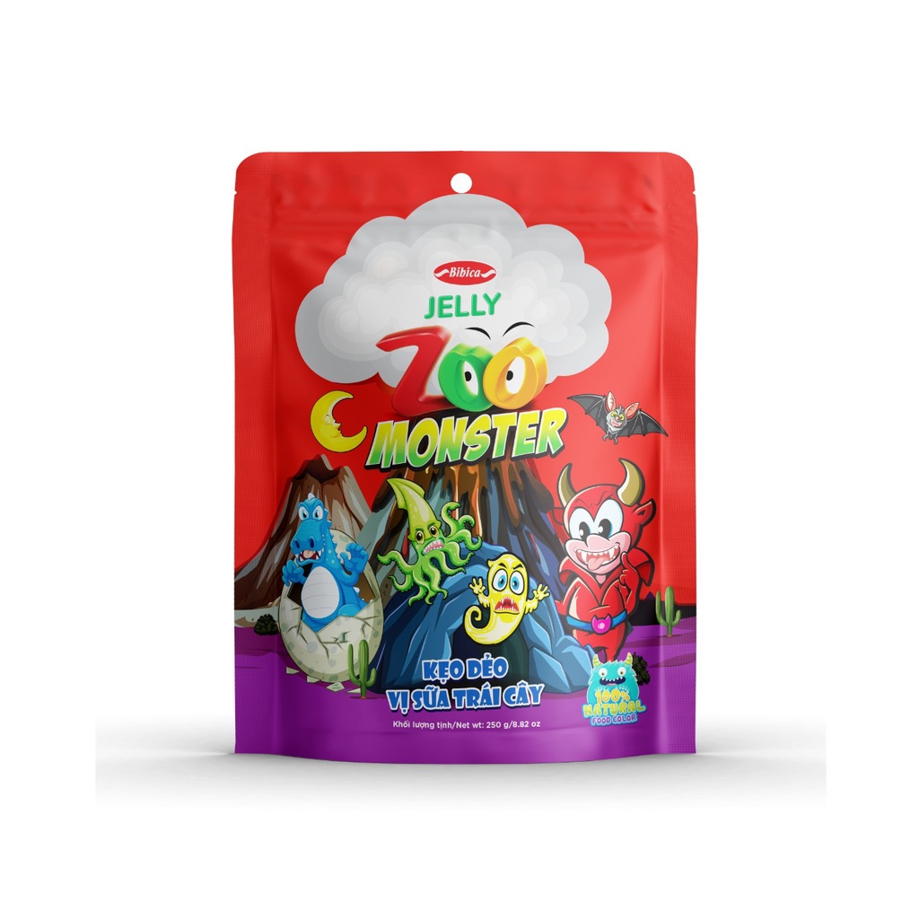 Kẹo Dẻo Zoo Monster Bibica 96g