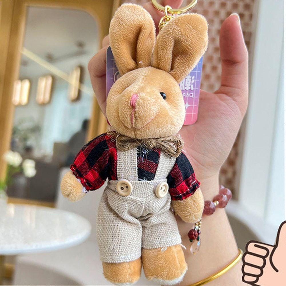 Móc Khóa Thỏ Bông Hoạt Hình Đáng Yêu Dành Cho Nữ