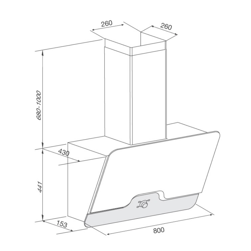 [FREESHIP HCM] Máy Hút Mùi Áp Tường Malloca Drive F-152W - Ngang 80cm - Công Suất Hút 850 m3/h