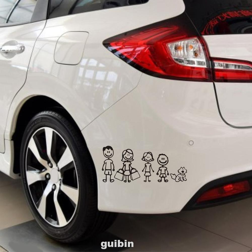 Family Pattern Waterproof Scratchproof Body Decor Styling Vinyl Universal Car Sticker