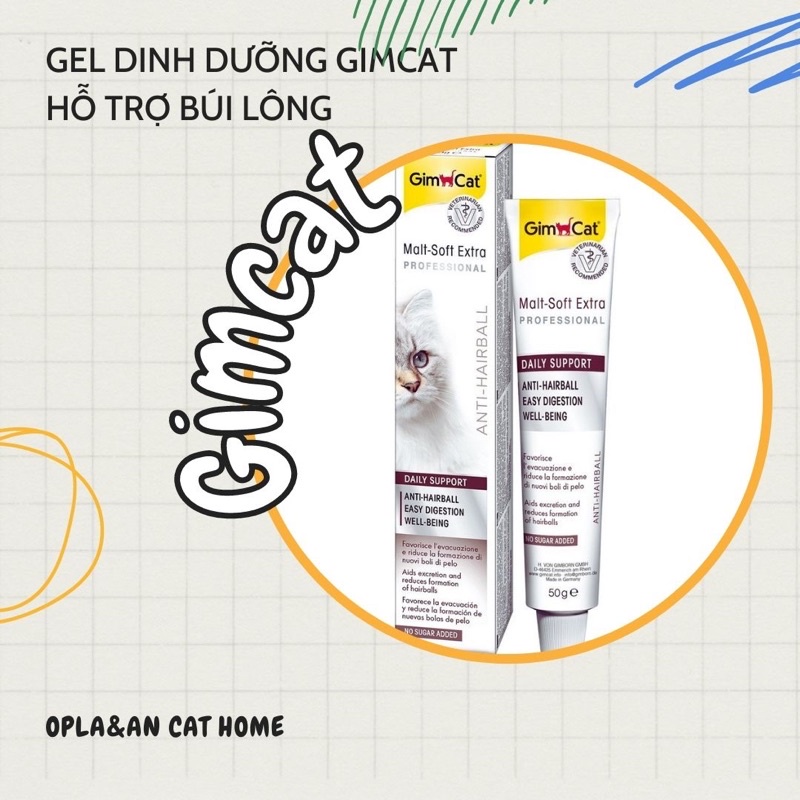 Gel dinh dưỡng Gimcat cho mèo (50g) - Đủ loại