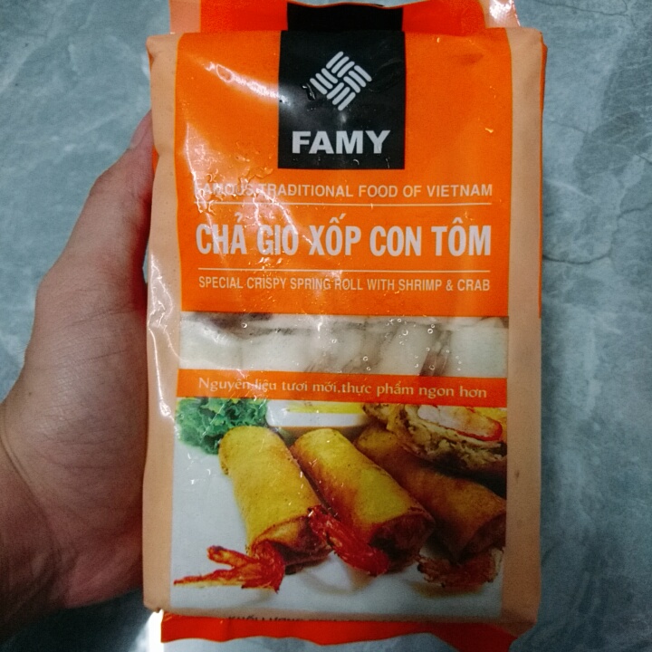 Chả giò xốp con tôm Famy 500g
