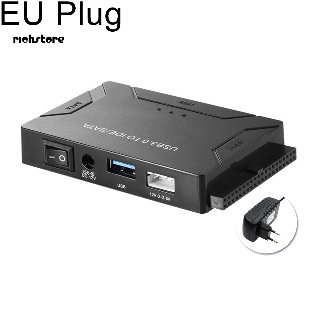 Đầu Chuyển Đổi USB 3.0 Sang SATA / IDE Đa Năng Cho Ổ Cứng 2.5 / 3.5 inch | BigBuy360 - bigbuy360.vn