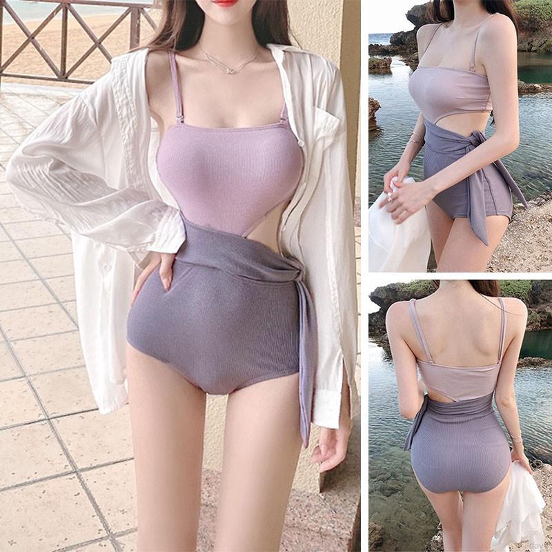 Đồ Bơi Một Mảnh Thắt Nơ Lưng Cao Thời Trang Cho Nữ