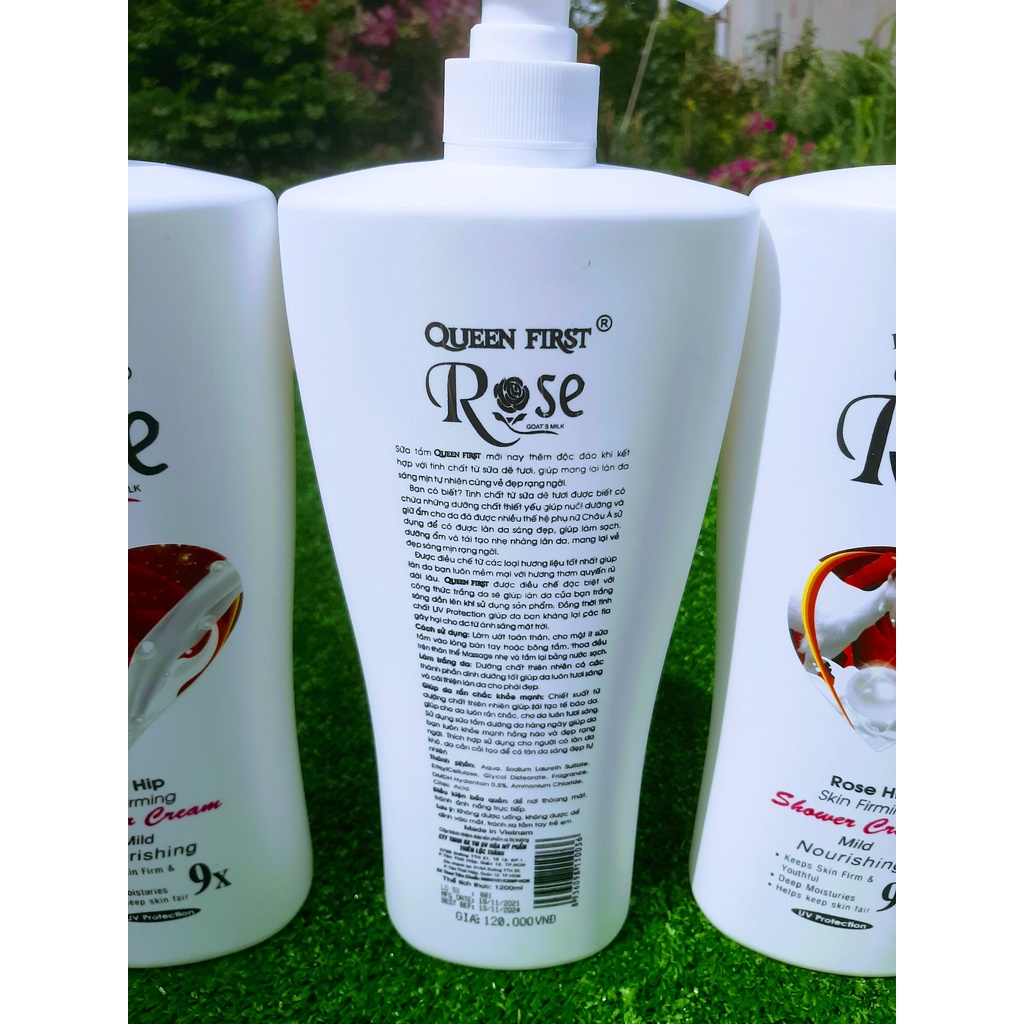 Sữa Tắm Dê Hoa Hồng ROSE 9X Dưỡng Thể 1200ml | BigBuy360 - bigbuy360.vn